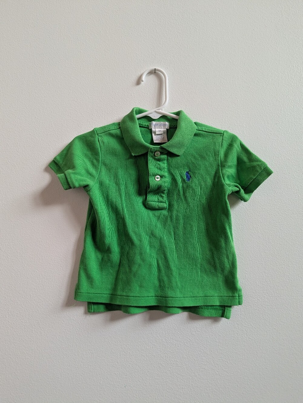 Ralph Lauren Polo Shirt Baby Boys 12m Green Preppy Pony